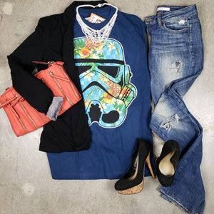 STAR WARS Stormtrooper Hawaiian Shirt Medium NWT